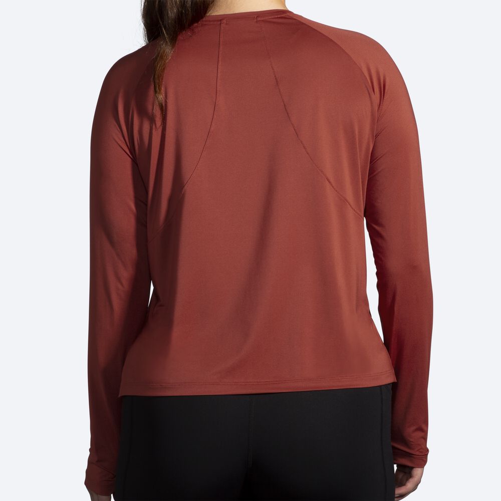 Brooks Sprint Free Long Sleeve T-shirt Dam Koppar | FKG-752038