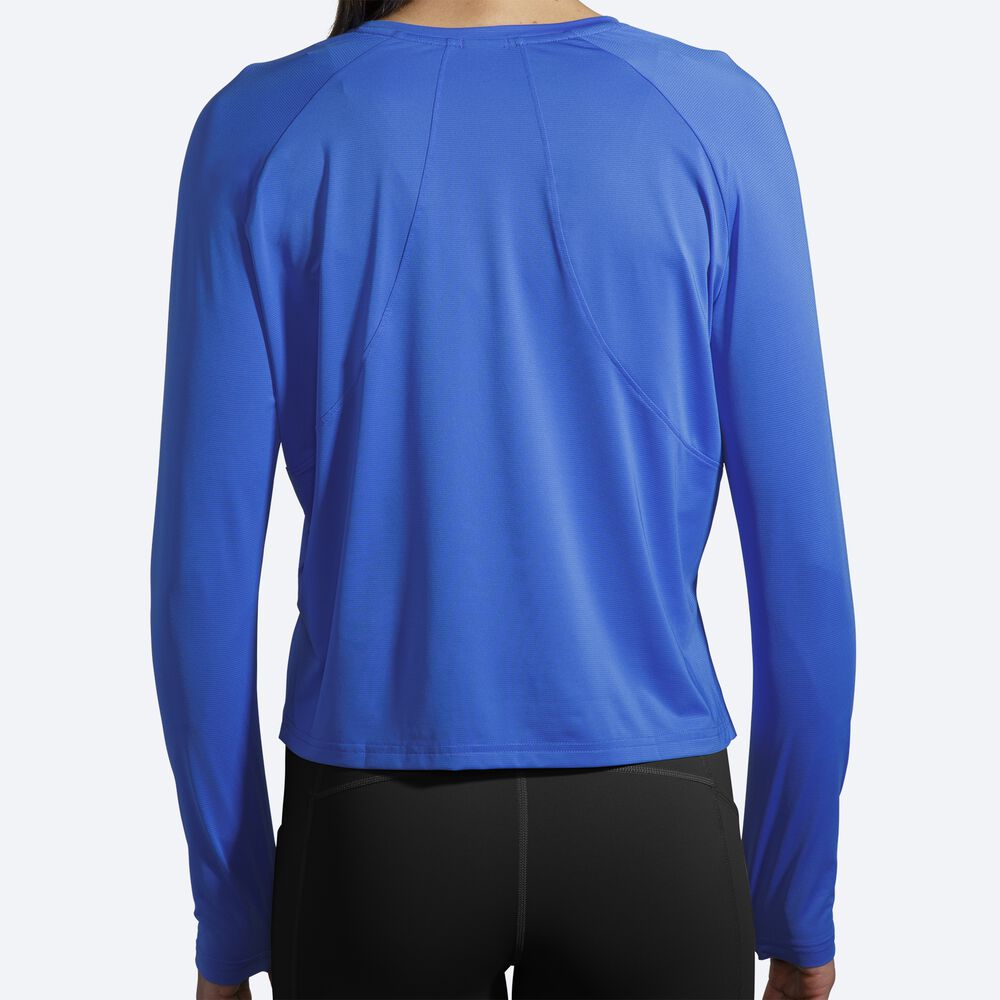 Brooks Sprint Free Long Sleeve T-shirt Dam Blå | IYG-798243