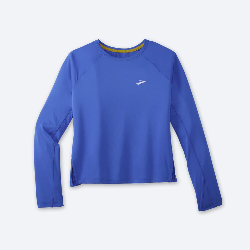 Brooks Sprint Free Long Sleeve T-shirt Dam Blå | IYG-798243