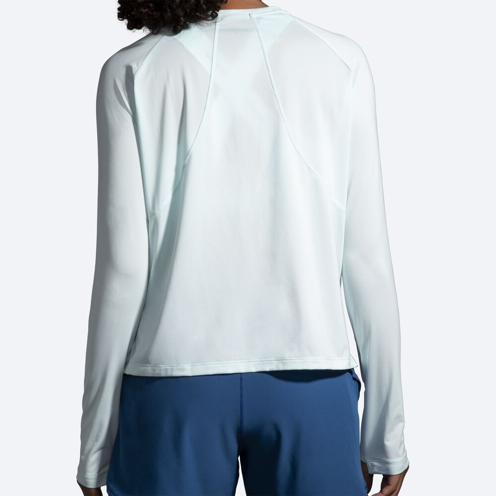 Brooks Sprint Free Long Sleeve T-shirt Dam Blå | QLG-456093