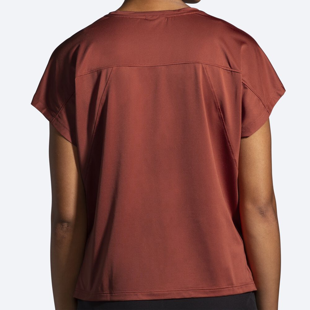 Brooks Sprint Free Short Sleeve T-shirt Dam Koppar | SKE-248063