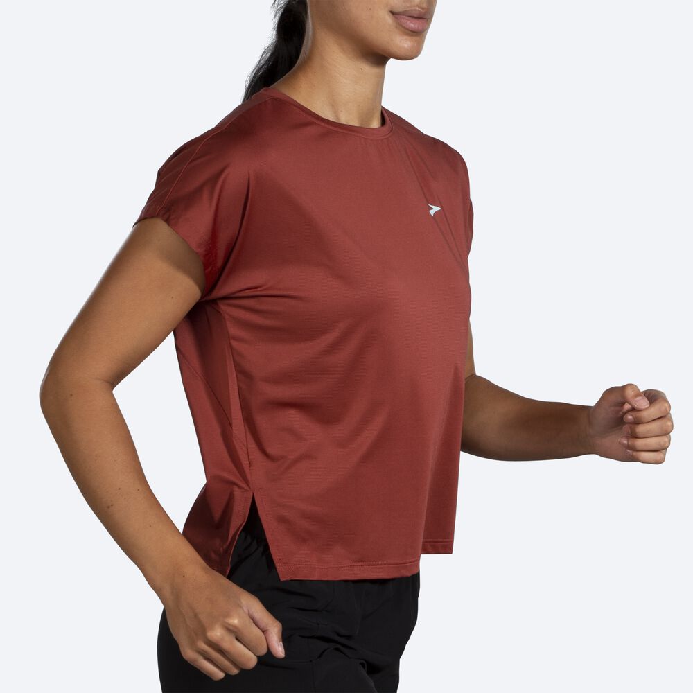 Brooks Sprint Free Short Sleeve T-shirt Dam Koppar | SKE-248063