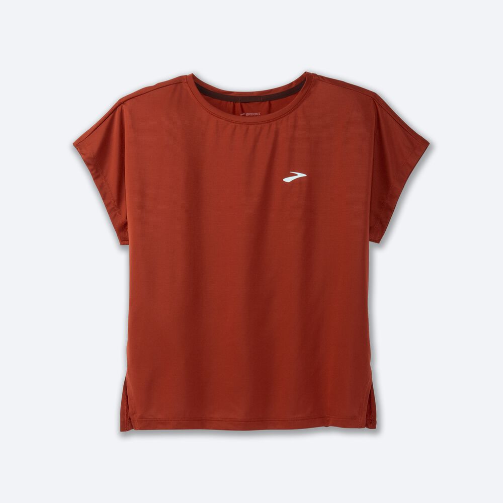 Brooks Sprint Free Short Sleeve T-shirt Dam Koppar | SKE-248063