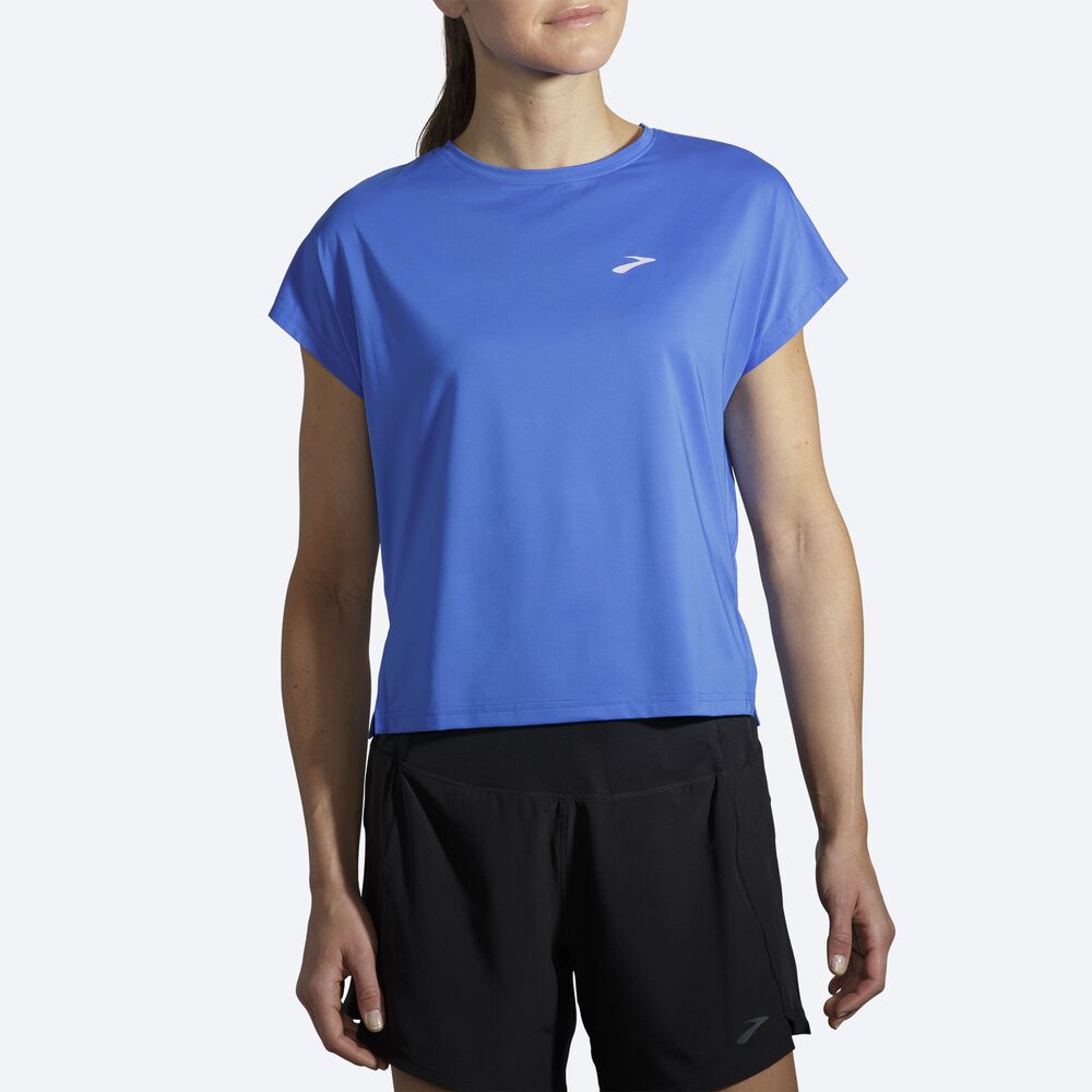 Brooks Sprint Free Short Sleeve T-shirt Dam Blå | UCQ-350724