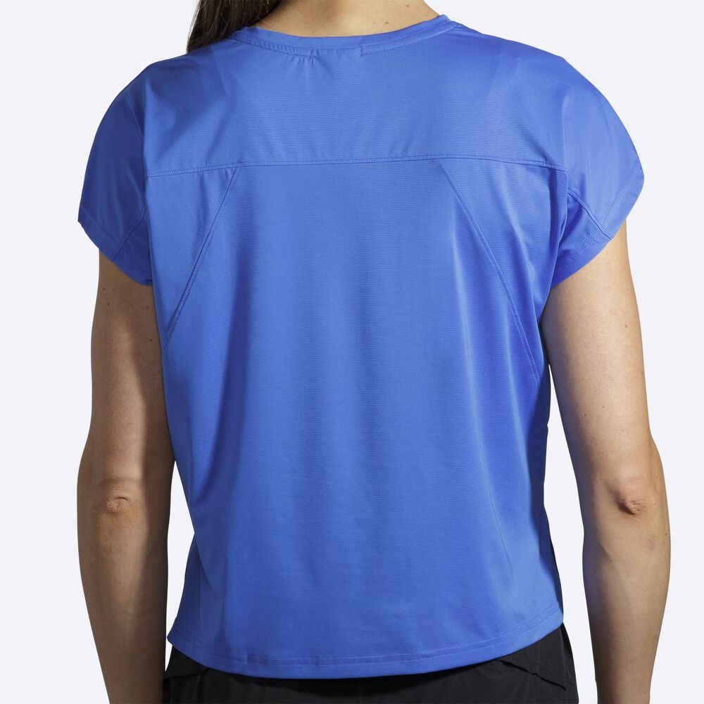 Brooks Sprint Free Short Sleeve T-shirt Dam Blå | UCQ-350724