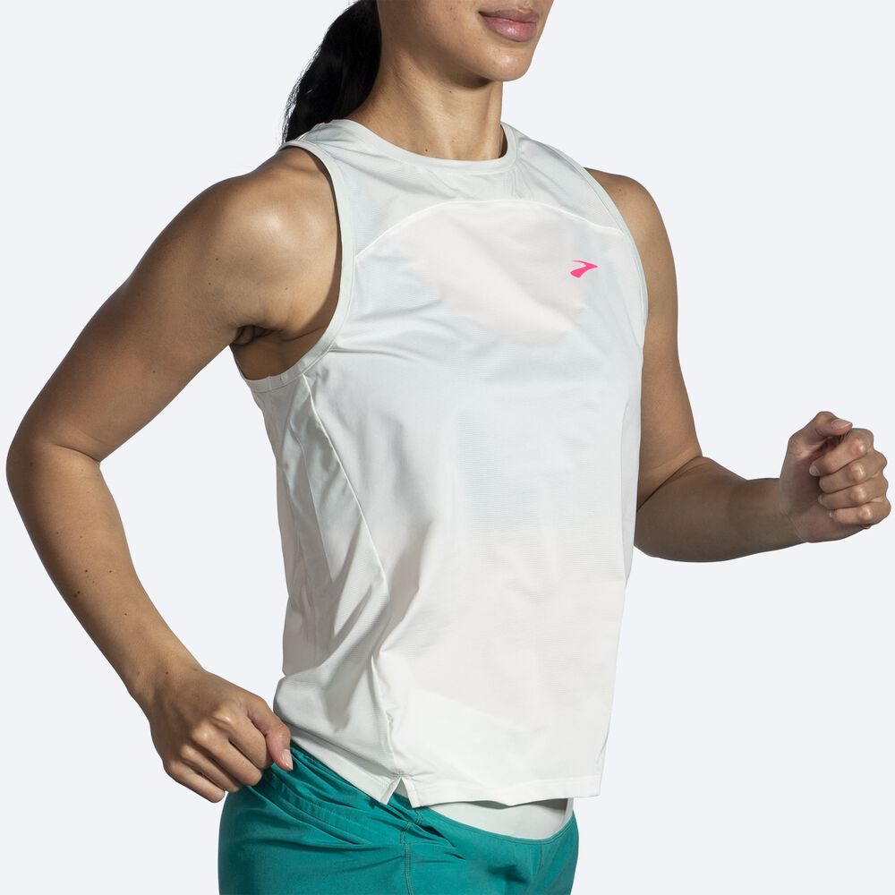 Brooks Sprint Free Tank 2.0 Linnen Dam Mintgröna | EMQ-340768