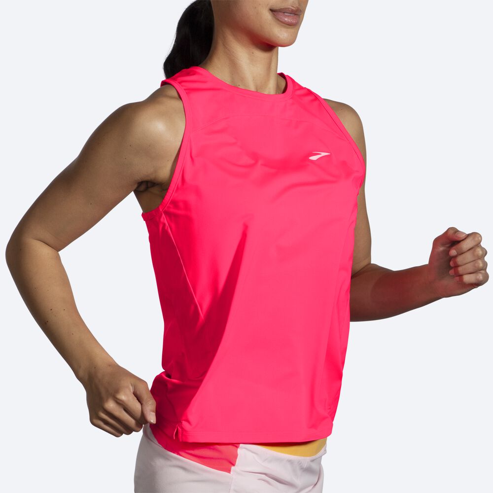 Brooks Sprint Free Tank 2.0 Linnen Dam Rosa | OGV-135768