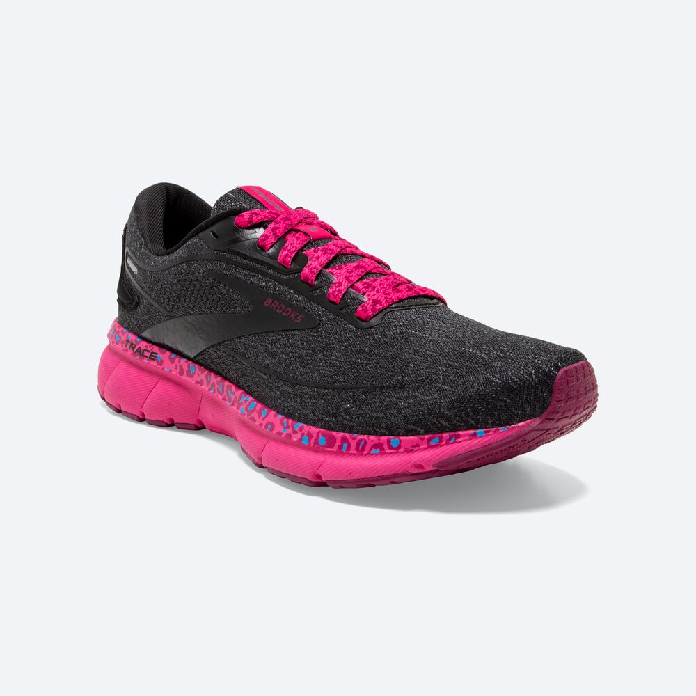 Brooks Trace 2 Löparskor Dam Svarta | EAU-479281