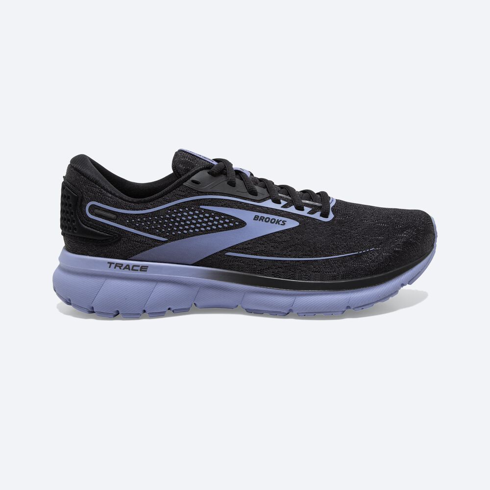 Brooks Trace 2 Löparskor Dam Svarta/Lila | KLT-951843