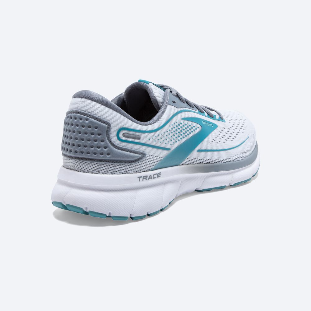 Brooks Trace 2 Löparskor Dam Vita/Grå | FIQ-071549