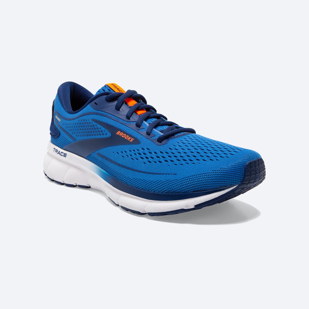 Brooks Trace 2 Löparskor Herr Blå/Blå/Orange | DGB-810236