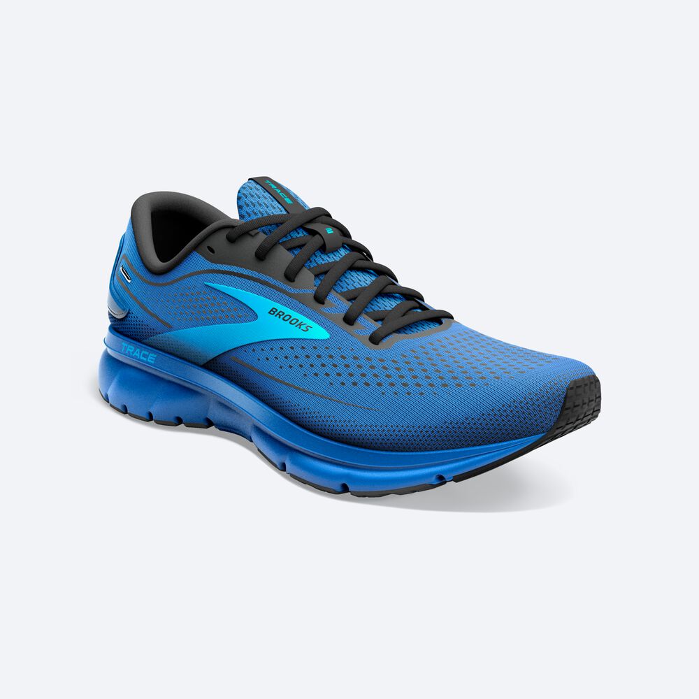 Brooks Trace 2 Löparskor Herr Blå/Blå/Svarta | JFD-129073