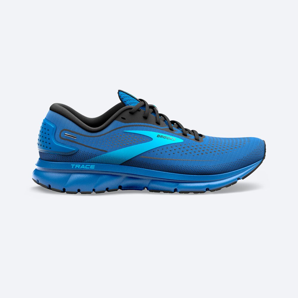 Brooks Trace 2 Löparskor Herr Blå/Blå/Svarta | JFD-129073