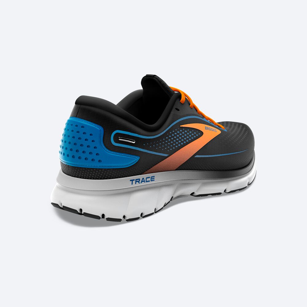 Brooks Trace 2 Löparskor Herr Svarta/Blå/Orange | SIO-192054