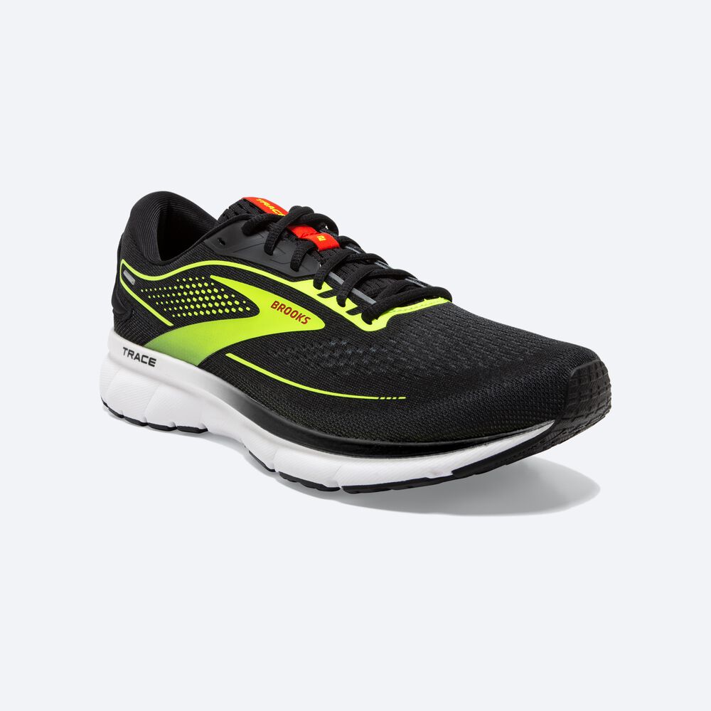 Brooks Trace 2 Löparskor Herr Svarta/Grå | KOR-751328