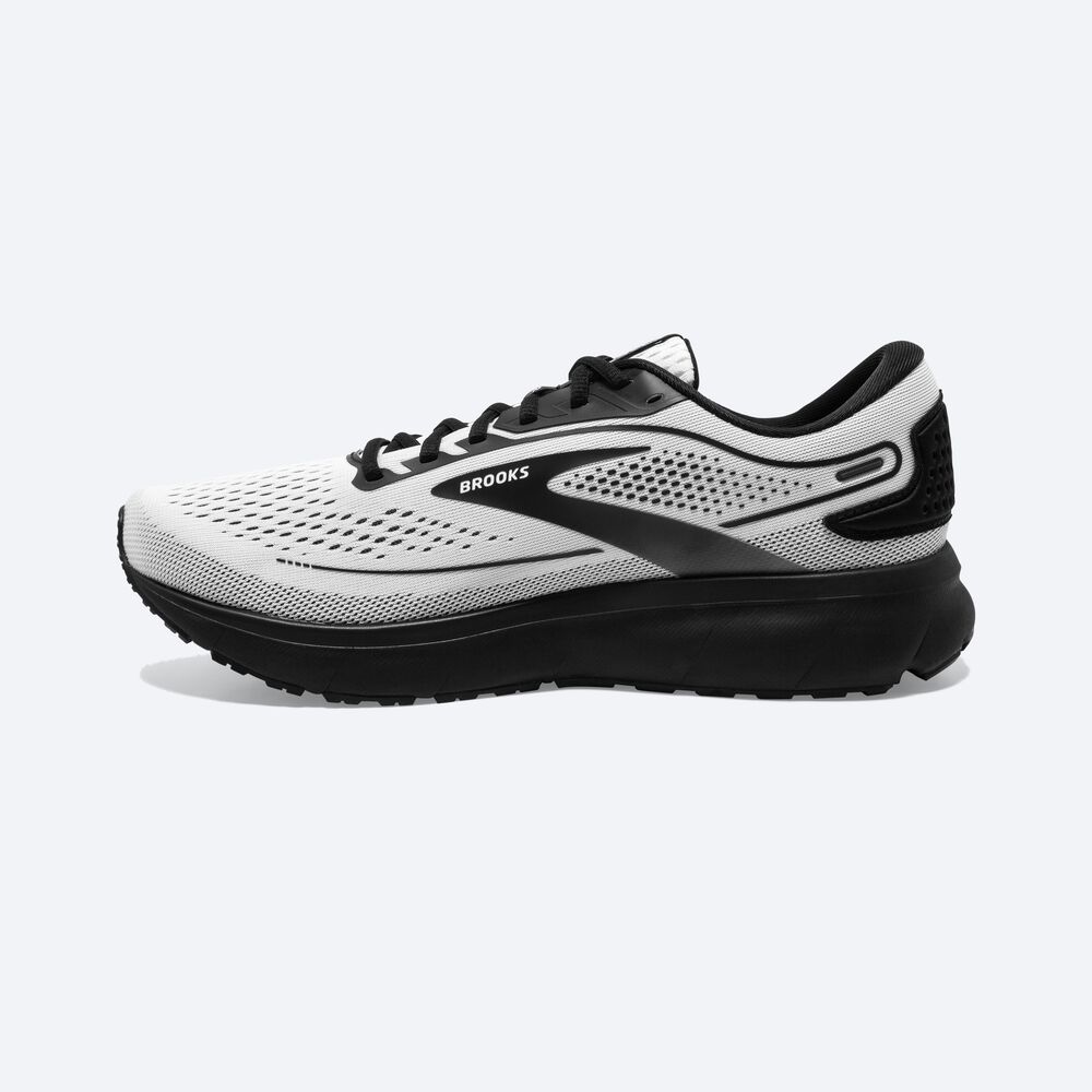 Brooks Trace 2 Löparskor Herr Vita/Svarta | QBF-259180