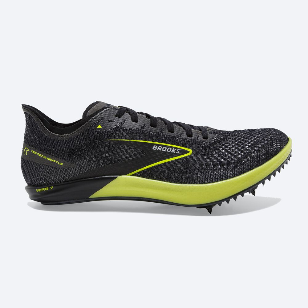 Brooks Wire 7 Spikskor Herr Svarta | XMJ-386152